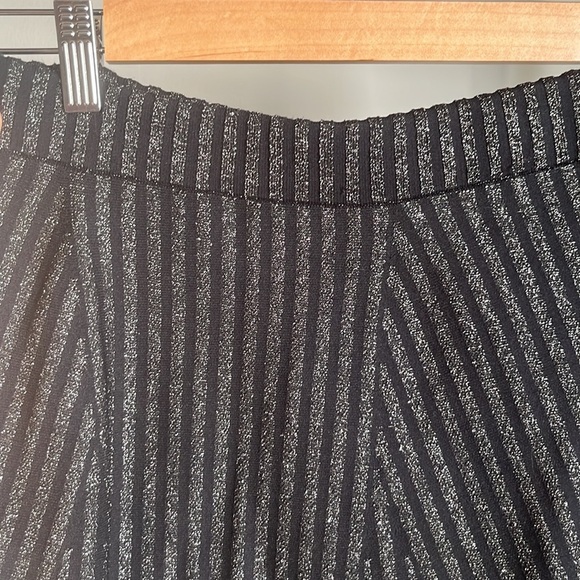 BCBG MAX AZRIA BLACK & SILVER SKIRT SMALL BRAND NEW W TAGS HIGH WAISTED - Picture 3 of 7